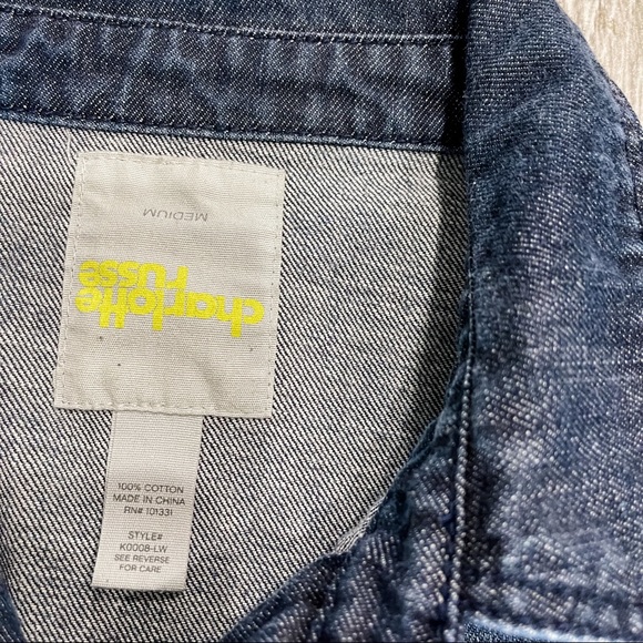 Charlotte Russe Denim Jacket Sz M - Picture 3 of 3